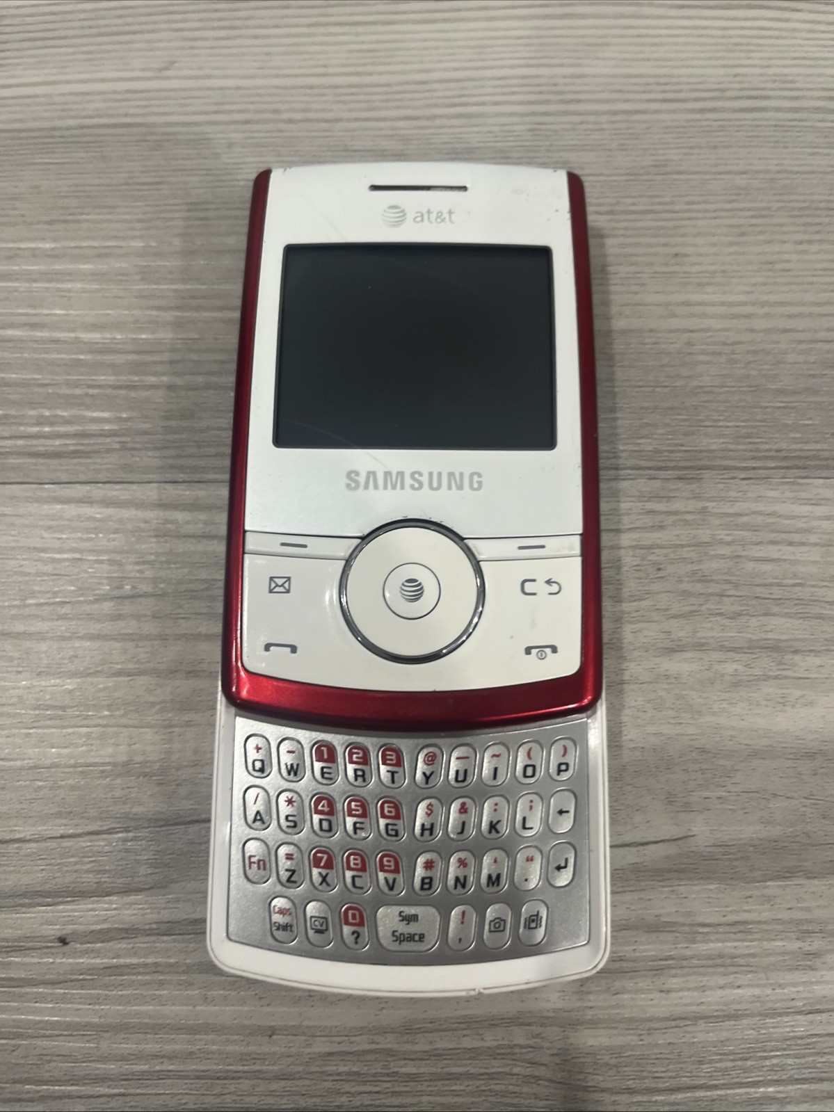 Samsung Propel SGH-A767 Red AT&T Slider Phone Untested