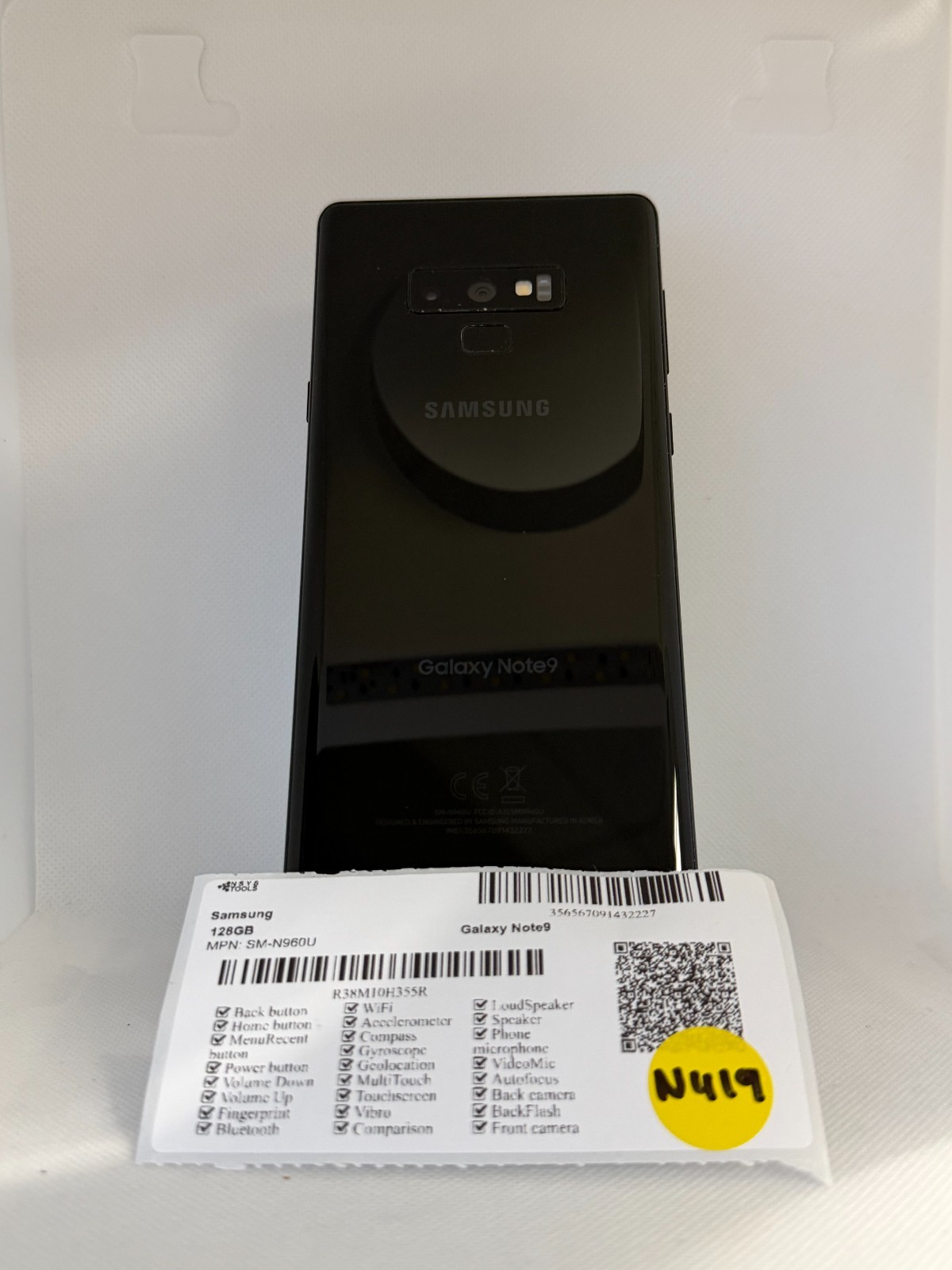 Samsung Galaxy Note 9 N960U 128GB Unlocked (N419)***READ