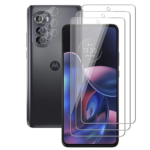 3+3 Pack Screen Protector & Camera Lens Protector for Motorola Edge 2022 9H HD