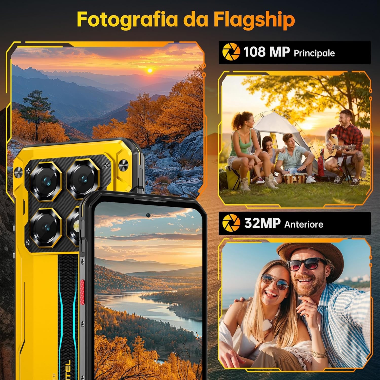 2026 OUKITEL WP60 5G Rugged Phone 24GB+256GB 7.2″ Display 10000mAh Android 15