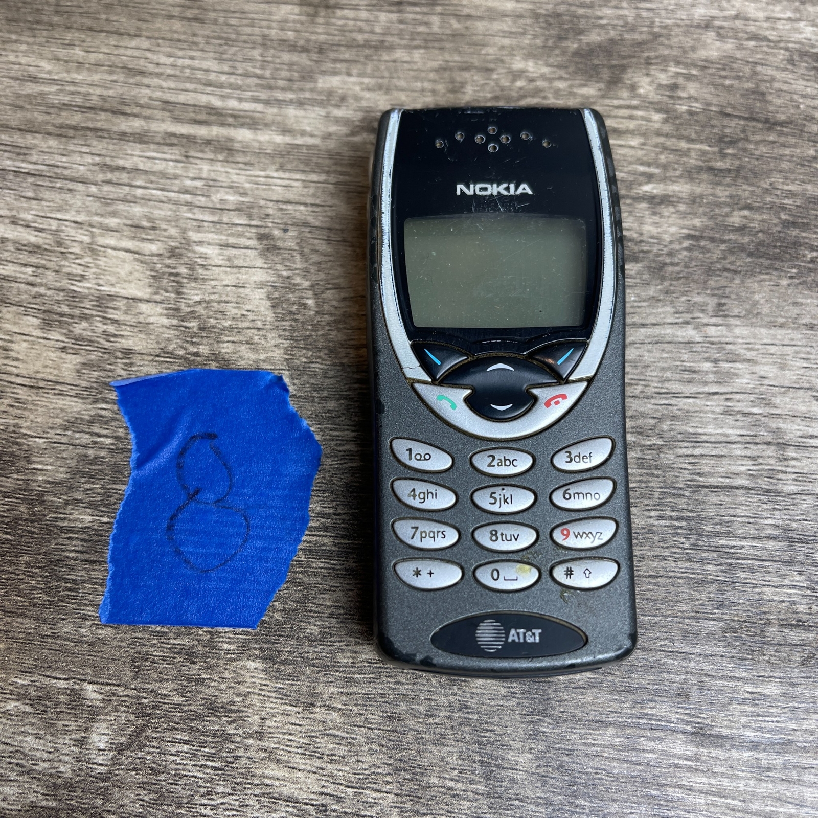 Vintage Nokia 8260 Black Gray 96×60 Pixels Display (AT&T) Cellular Cell Phone