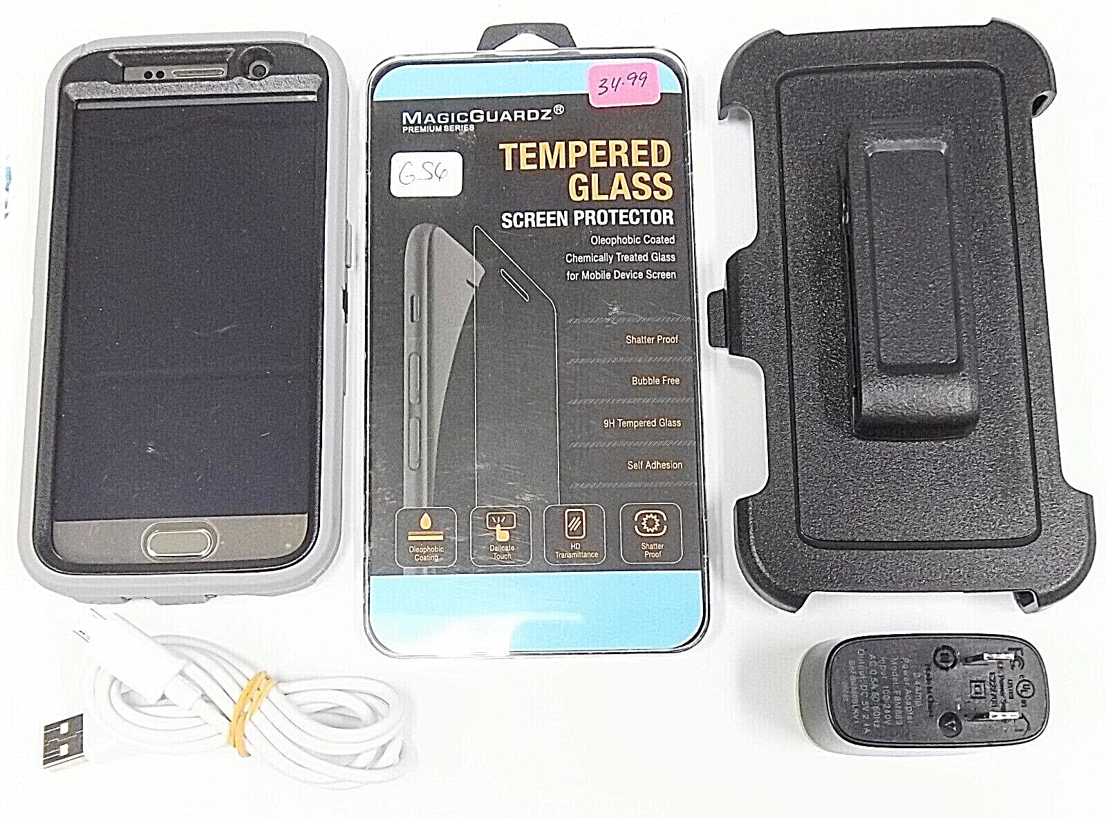 Samsung Galaxy S6 SM-G920P – 64 GB – Gold Platinum (Sprint) Smartphone – Bundled