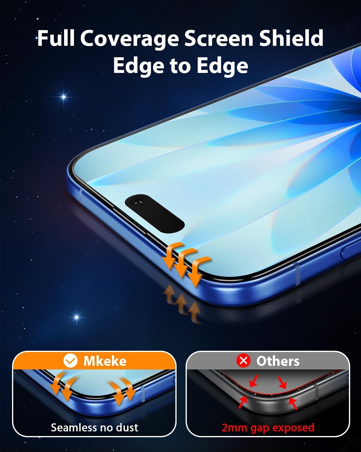 3PCS Screen Protector for iPhone Air 9H Hardness Military-Grade Drop Protection