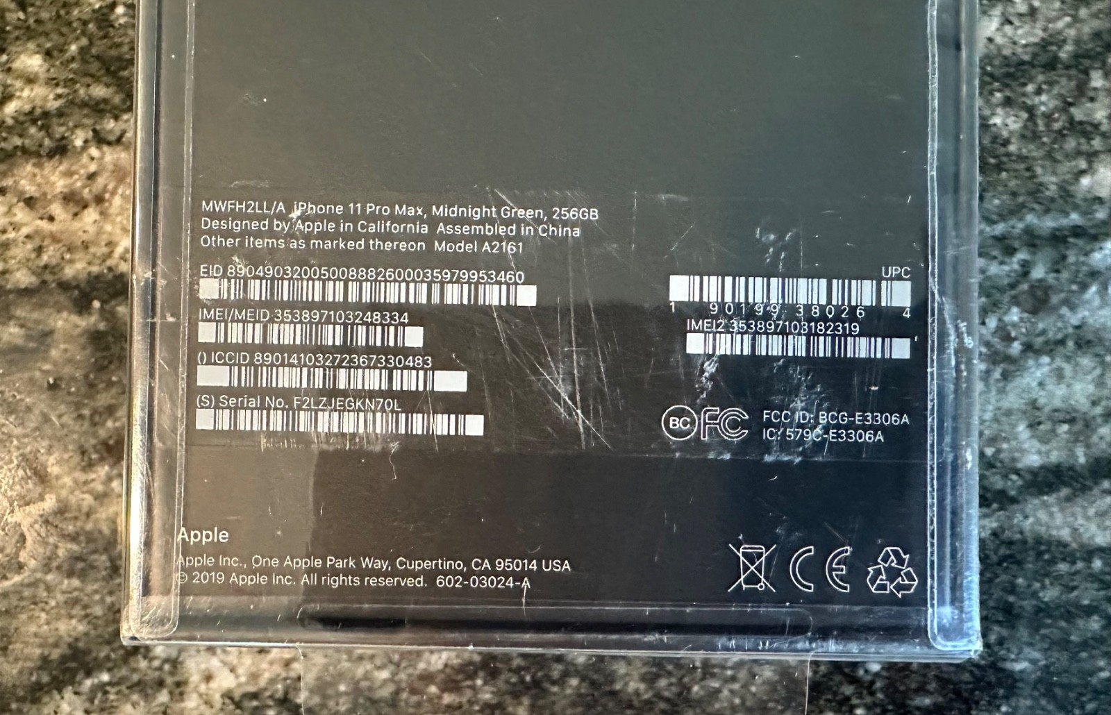 Apple iPhone 11 Pro Max 256GB – Midnight Green (AT&T Locked) Brand New & Sealed