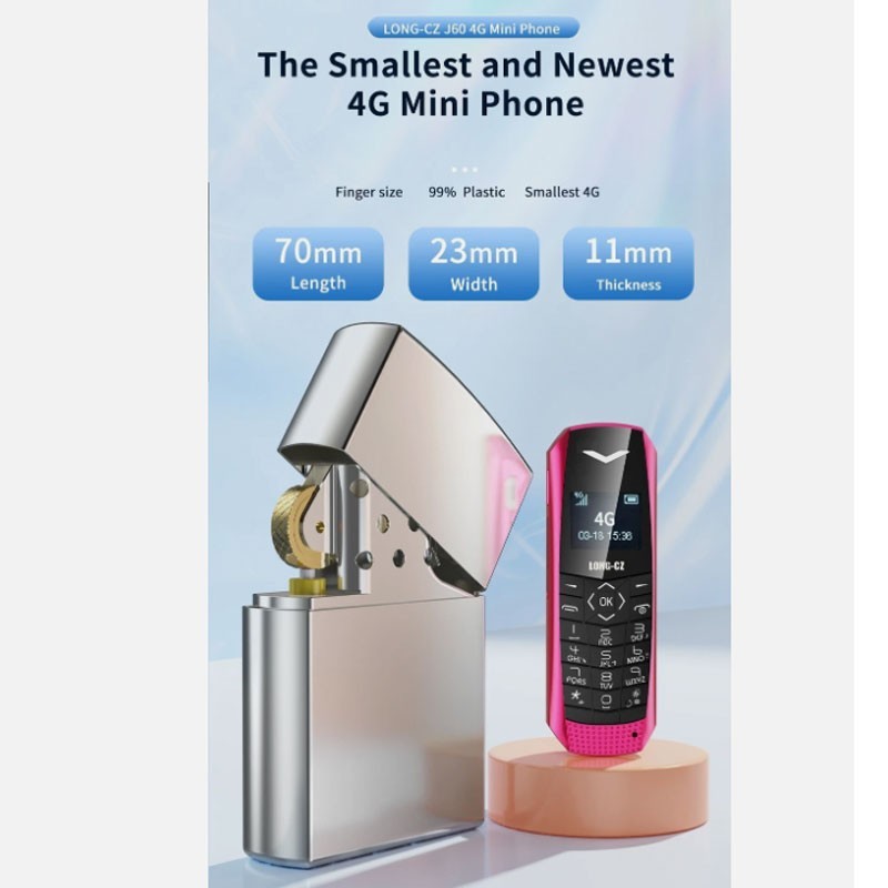 J6 Unlocked world’s smallest 4G Simple Mini Mobile Cell Phones Card Dial GSM MP3