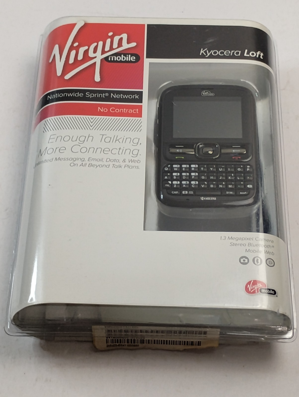 Virgin Mobile Kyocera Pre- Owned Black Unlocked New Sealed