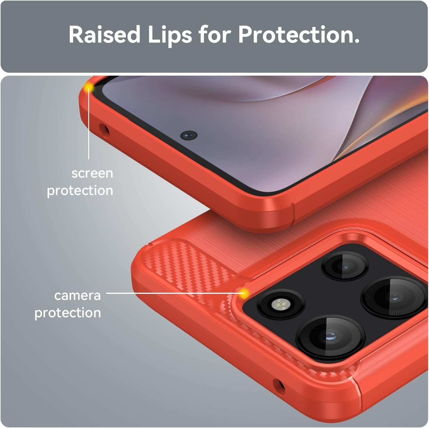 Moto G 2025/2026 Case: Shock-Absorption Flexible TPU Rubber Protective Cover