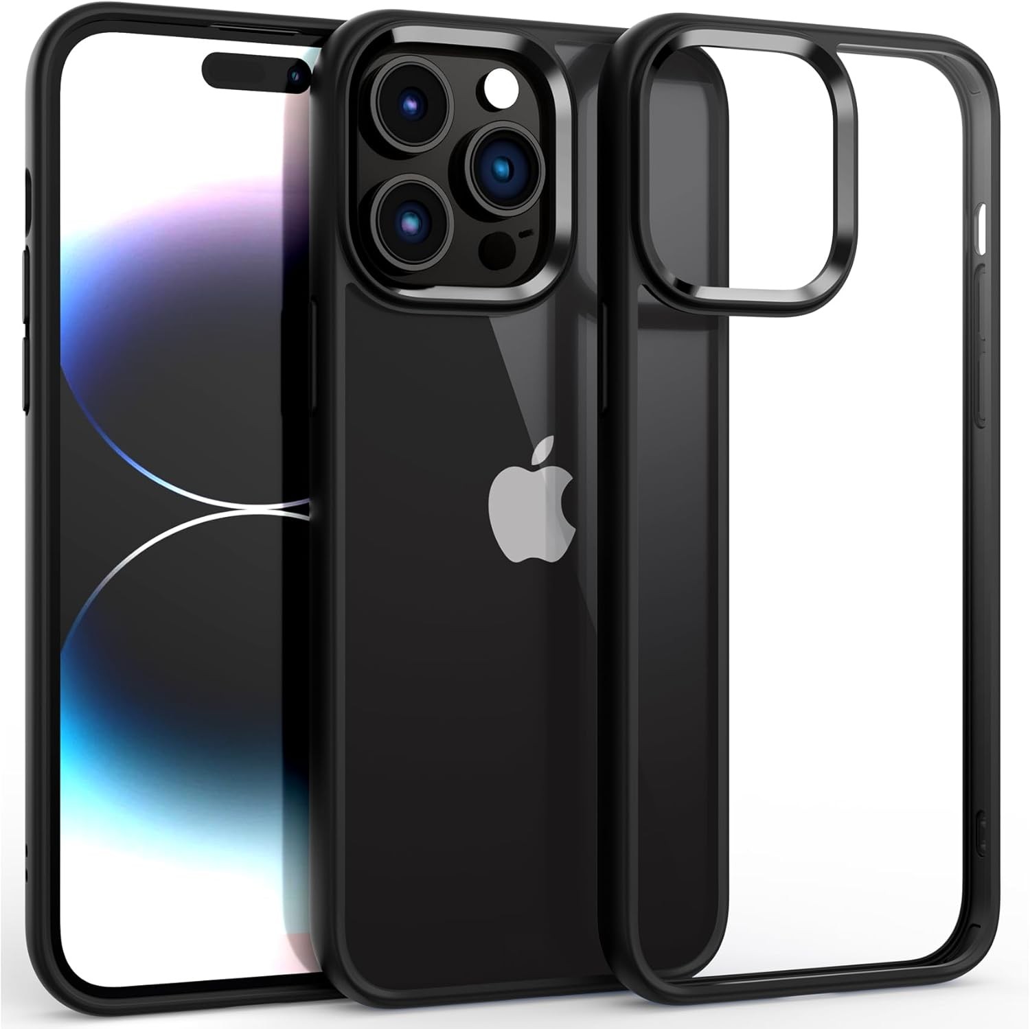 Shockproof Clear Case for iPhone 14 Pro Max, Hard Clear Back Four Corner Airbags