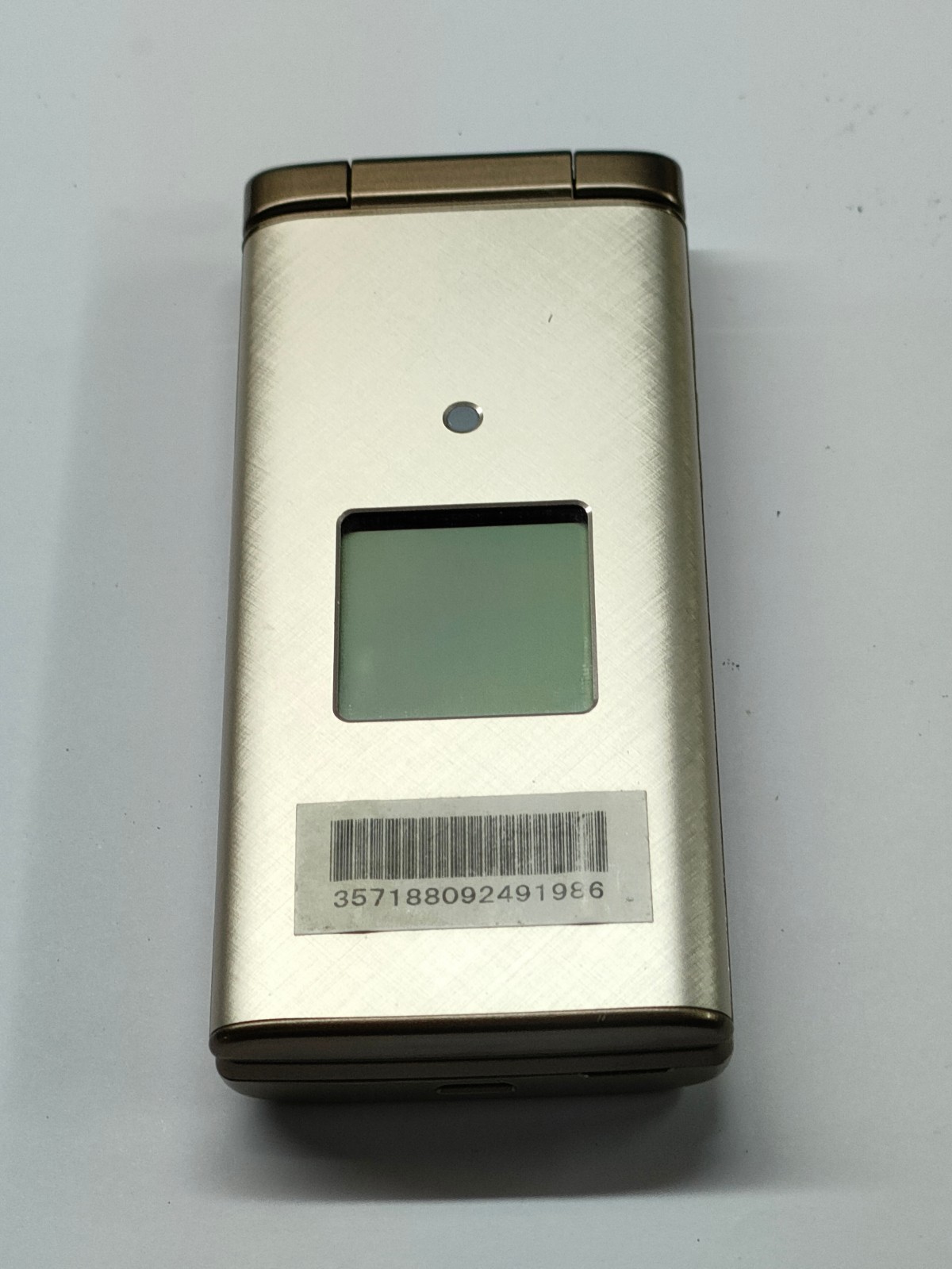 au Kantan Keitai KYF38 Champagne Gold Unlocked 4G Flip Phone Nano SIM Tested Jap
