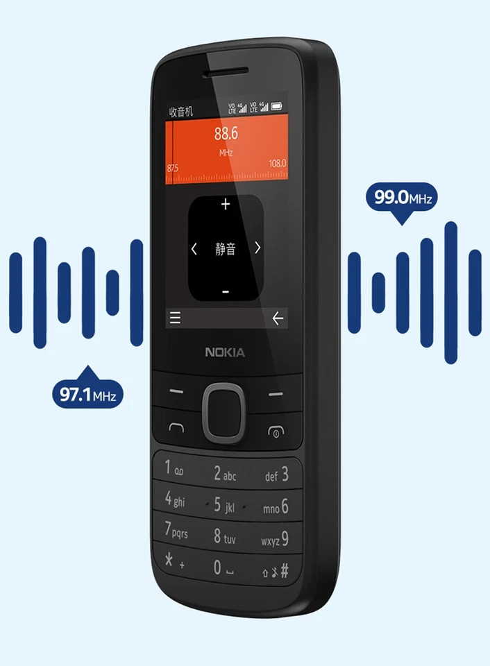 Unlocked Nokia 225 4G-2020 FM Radio 2.4in Dual SIM Dual Standby Feature Phone