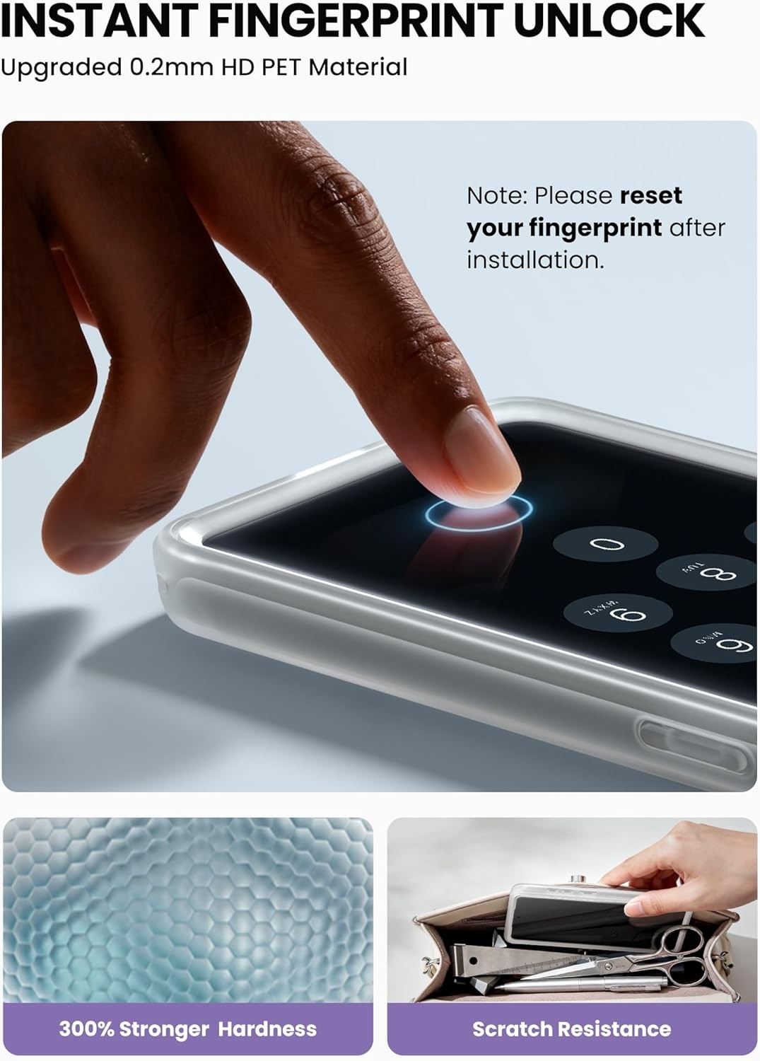 Samsung Galaxy S26 Ultra Case with Ring Stand, 360° Full-Body, Frost Clear