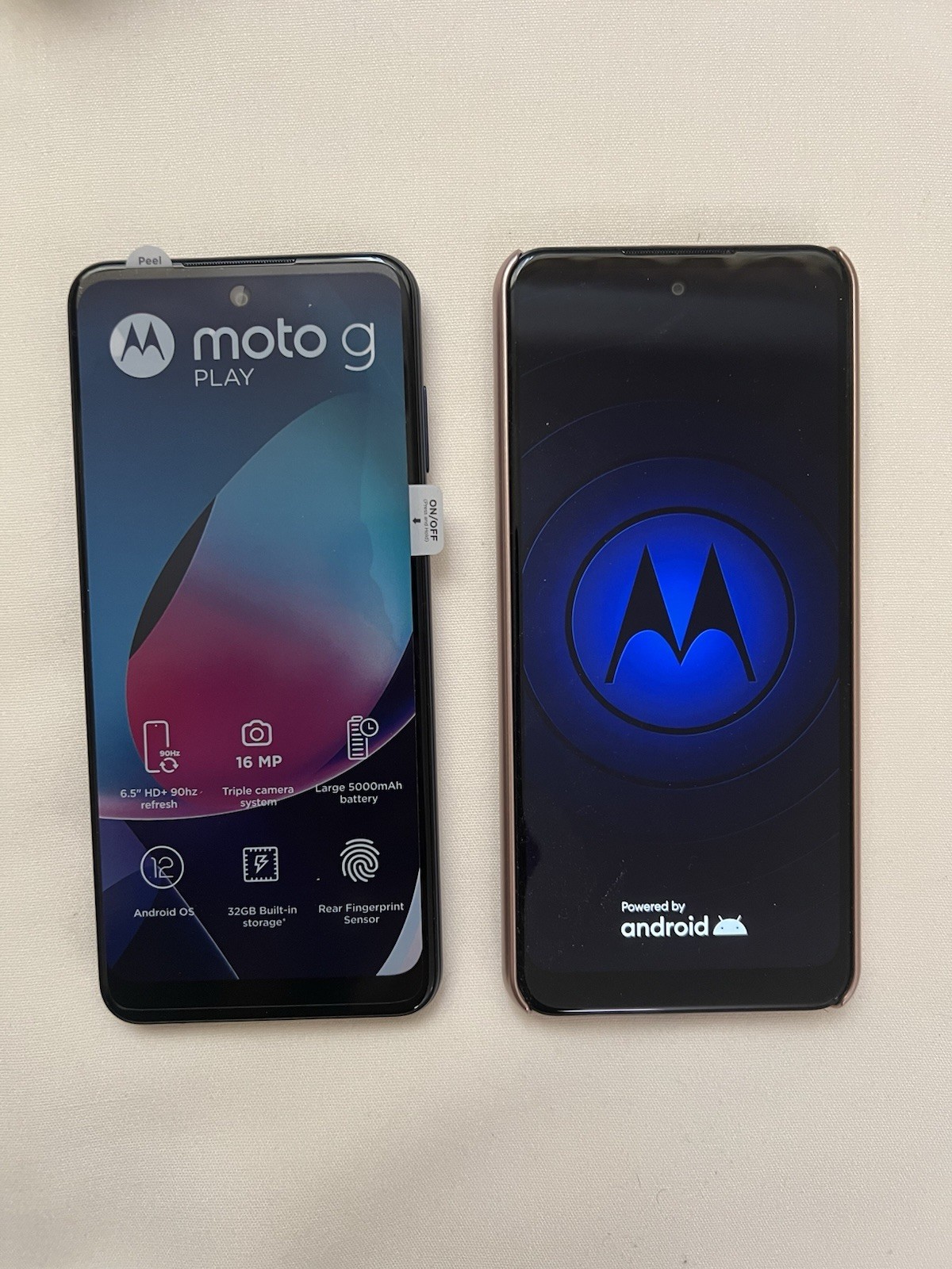 Motorola Moto G Play TracFone Smartphones Blue 32GB 16MP Android Lot of 2