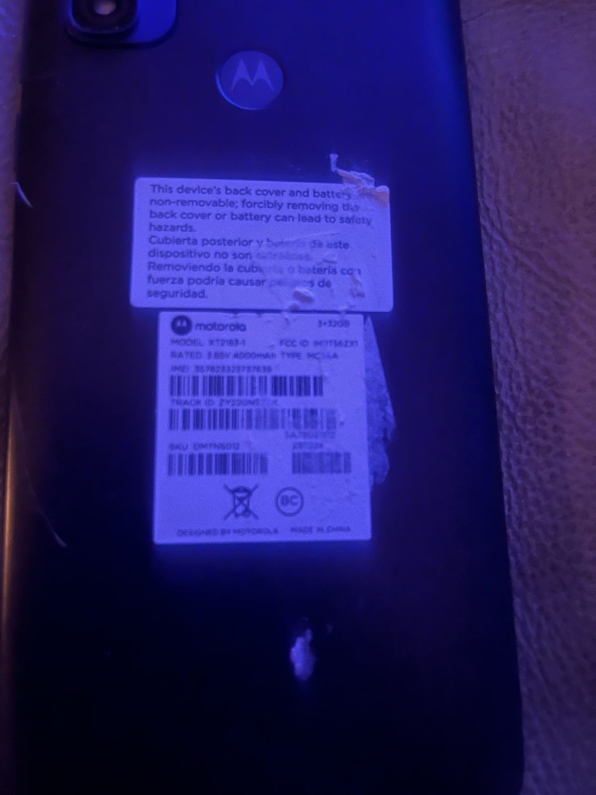 Motorola Moto G Pure 32GB Navy Blue Cricket Used