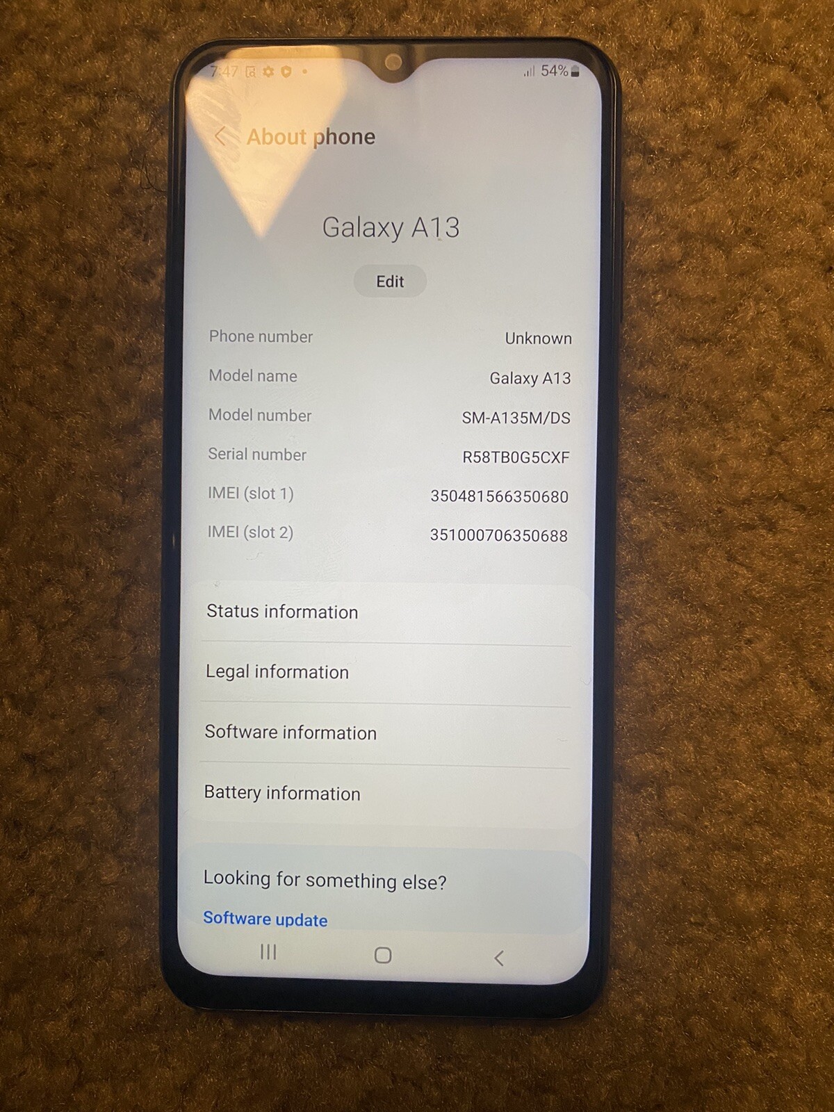Samsung Galaxy A13 5G SM-A136U1/DS – 64GB – Black (Unlocked)