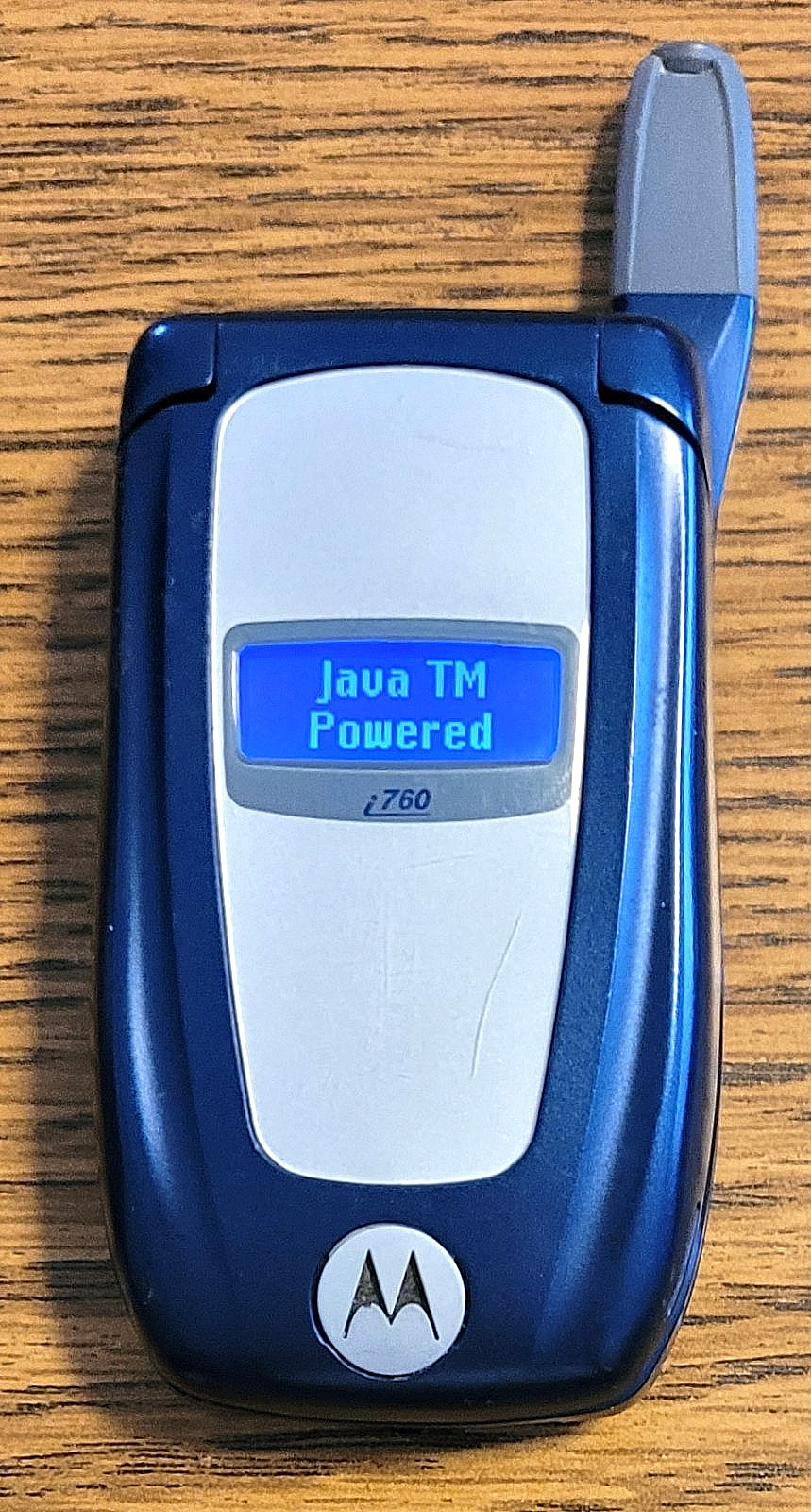 Motorola i760 – Blue and Silver ( Nextel ) Rare iDEN Flip Phone w/ 3 Games