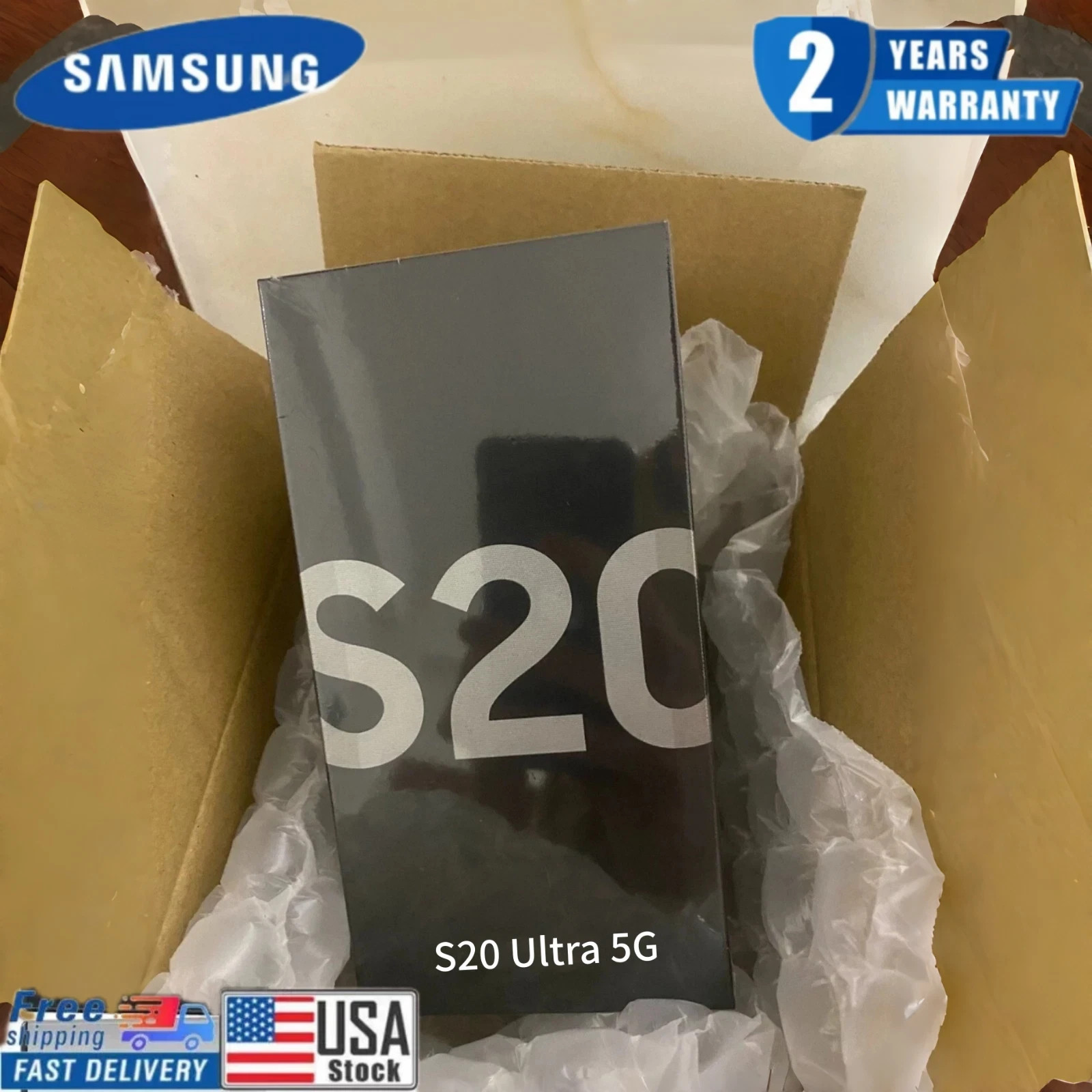 NEW SEALED Samsung Galaxy S20 Ultra 5G SM-G988U1 128GB Factory Unlocked