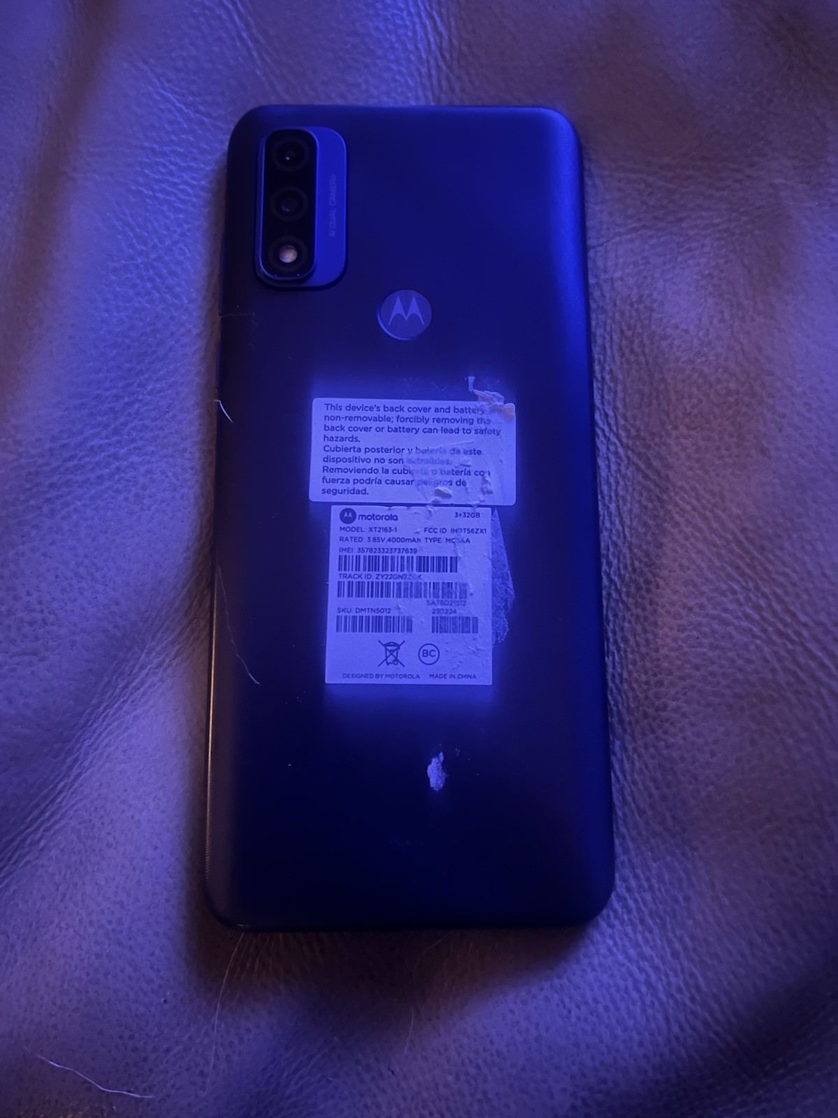 Motorola Moto G Pure 32GB Navy Blue Cricket Used