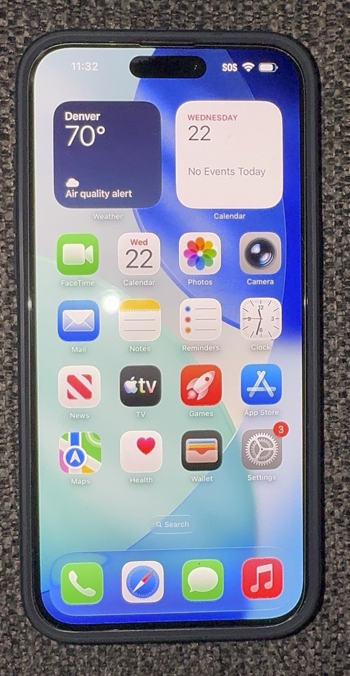 Apple iPhone 15 Pro Max 256GB Blue Titanium 85% BH – Cracked
