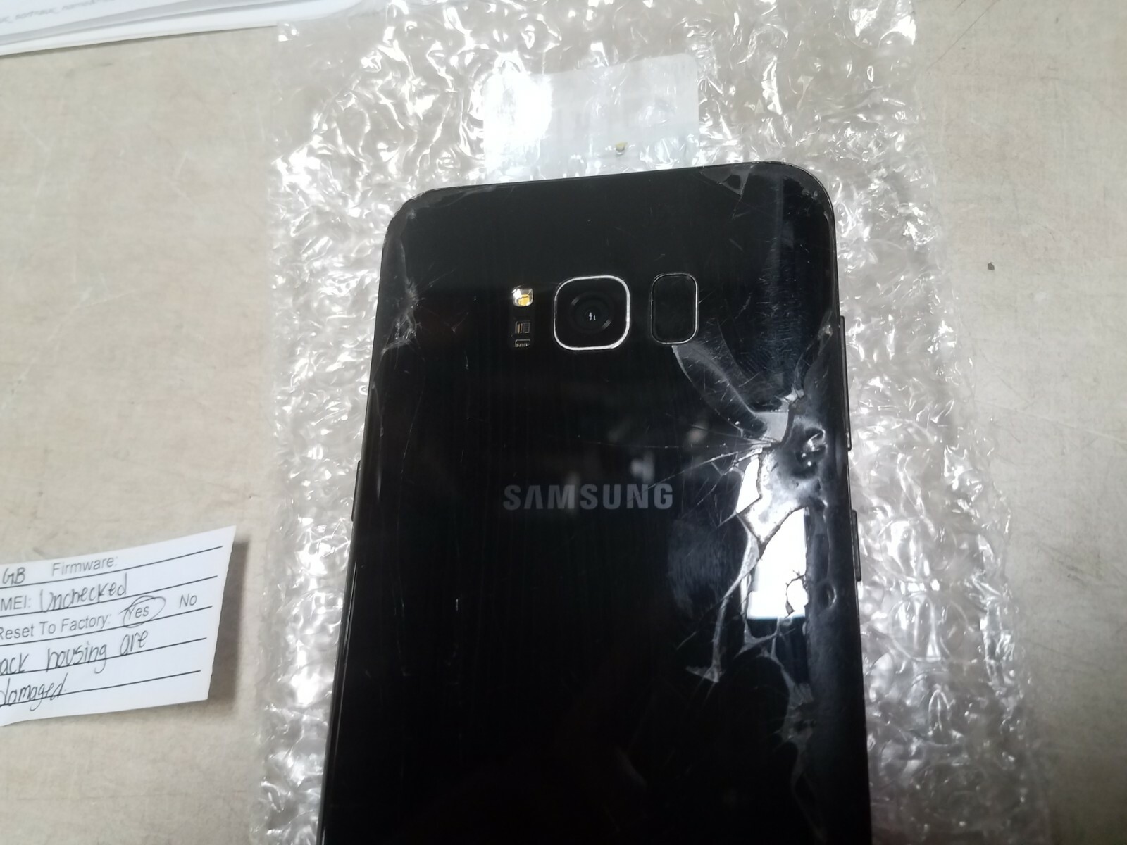 Samsung Galaxy S8 SM-G955U – 64GB – Midnight Black (T-Mobile) as is #129