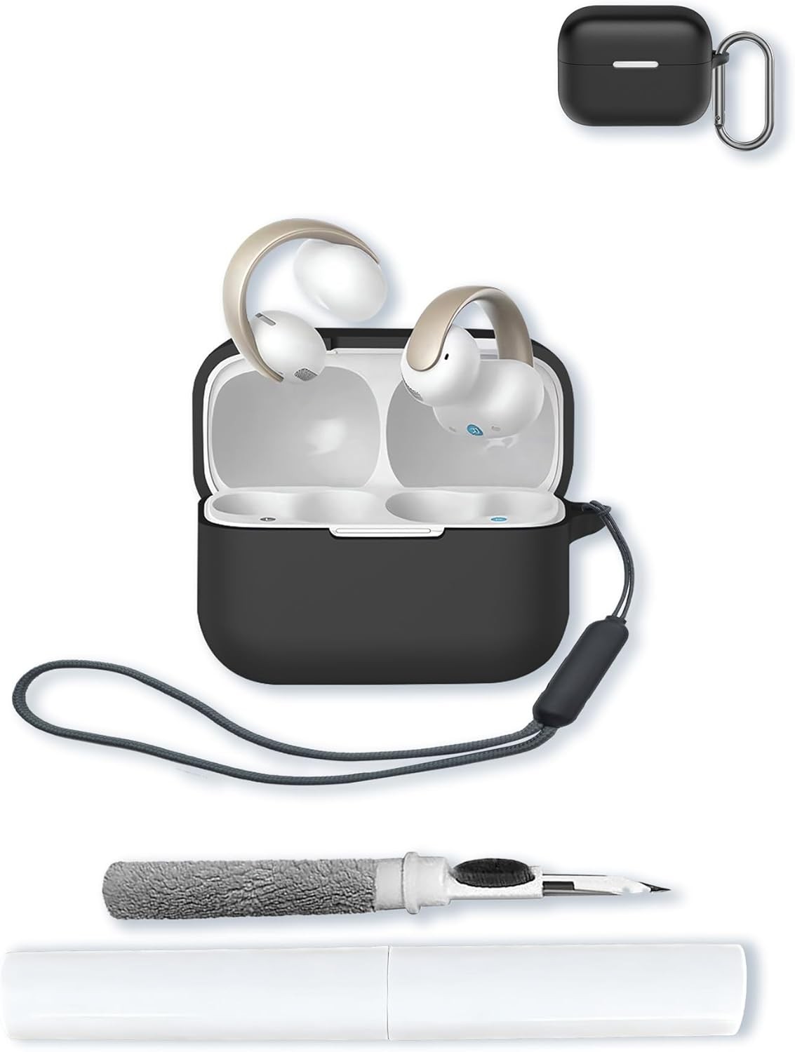 Case for Anker Soundcore AeroClip Open-Ear Clip-On Earbuds, Soft Protective Cove