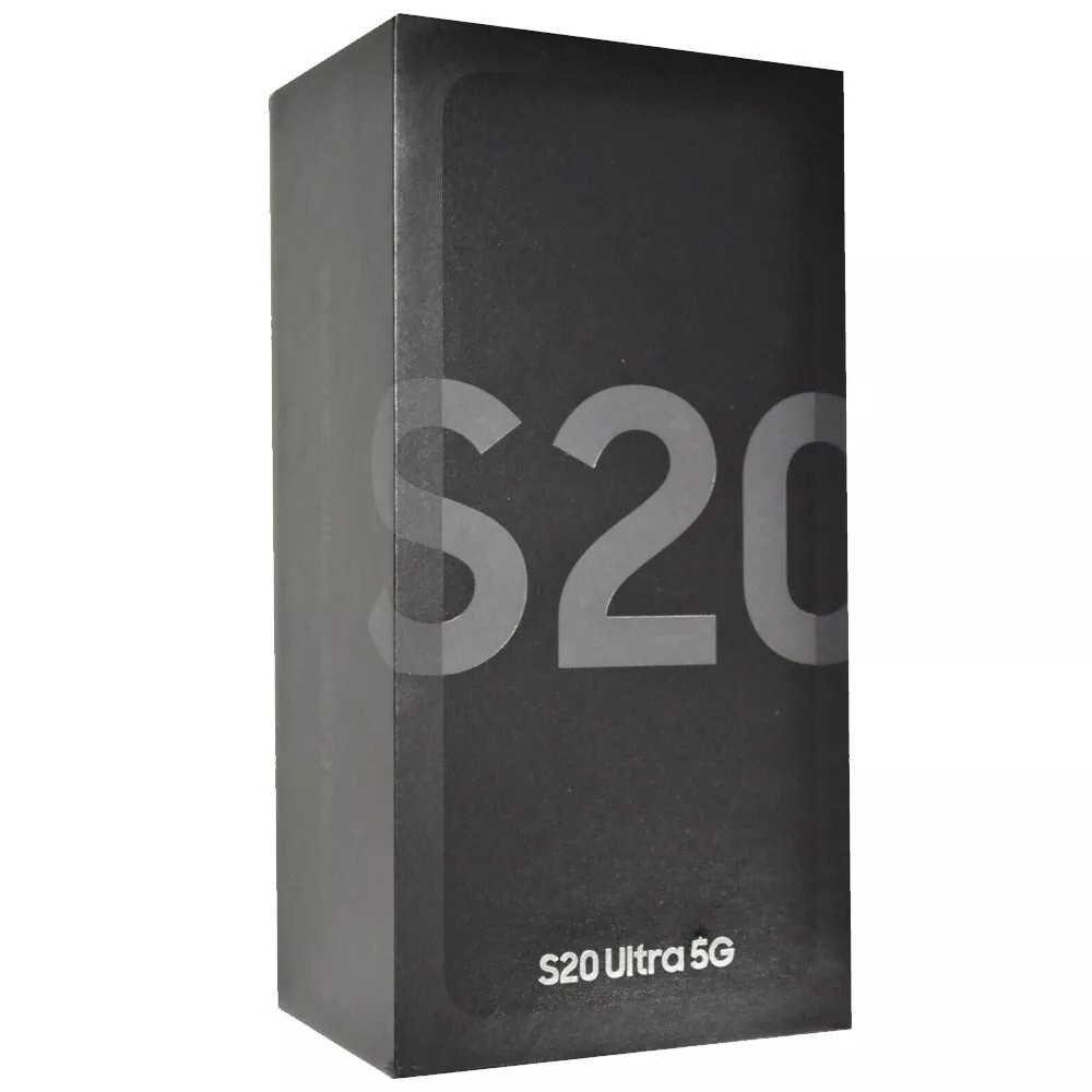 New Sealed Samsung Galaxy S20 Ultra (5G) SM-G988U 12GB+128GB Unlocked Smartphone