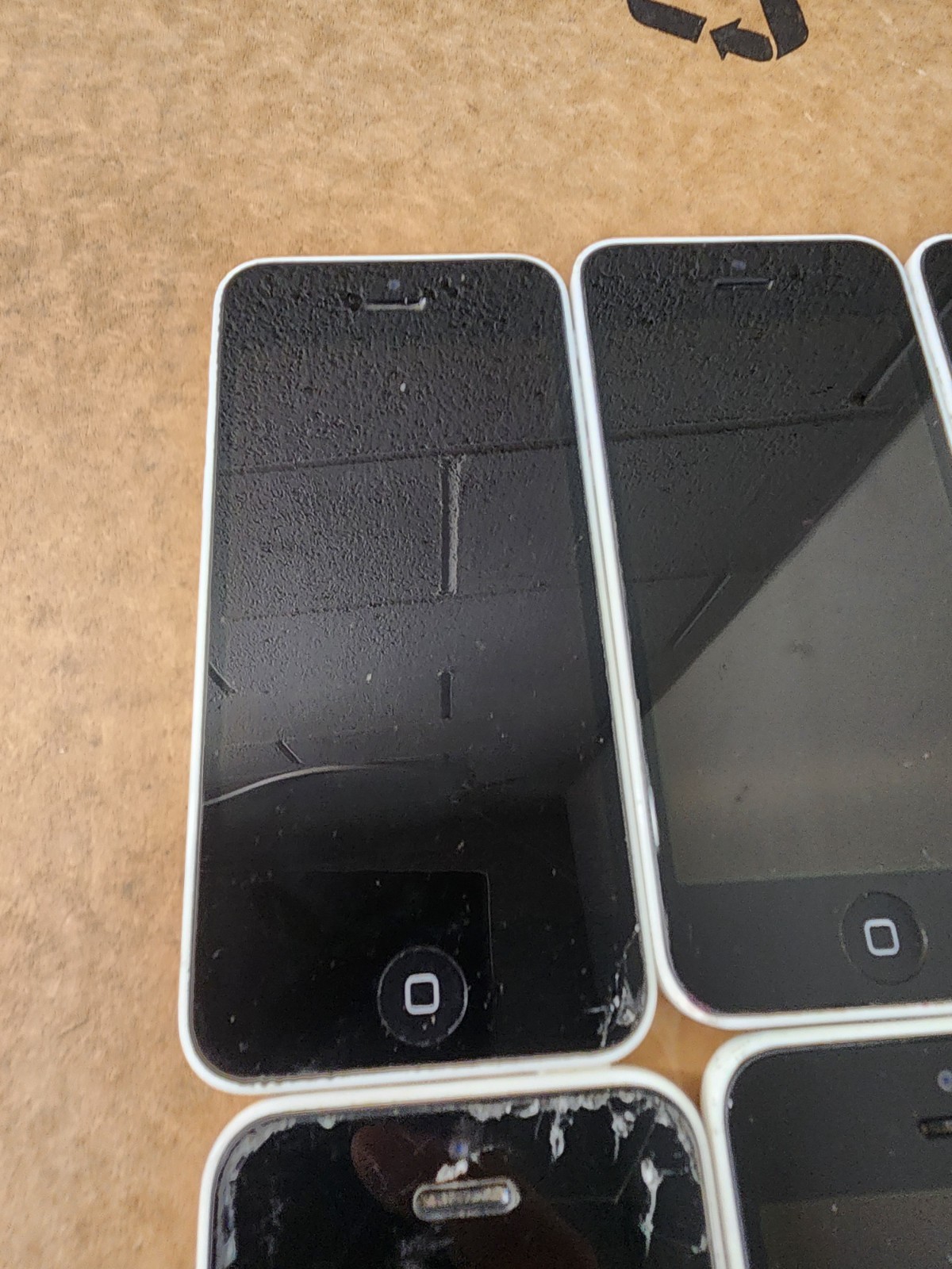 Apple iPhone 5c White Model A1532 lot of 9