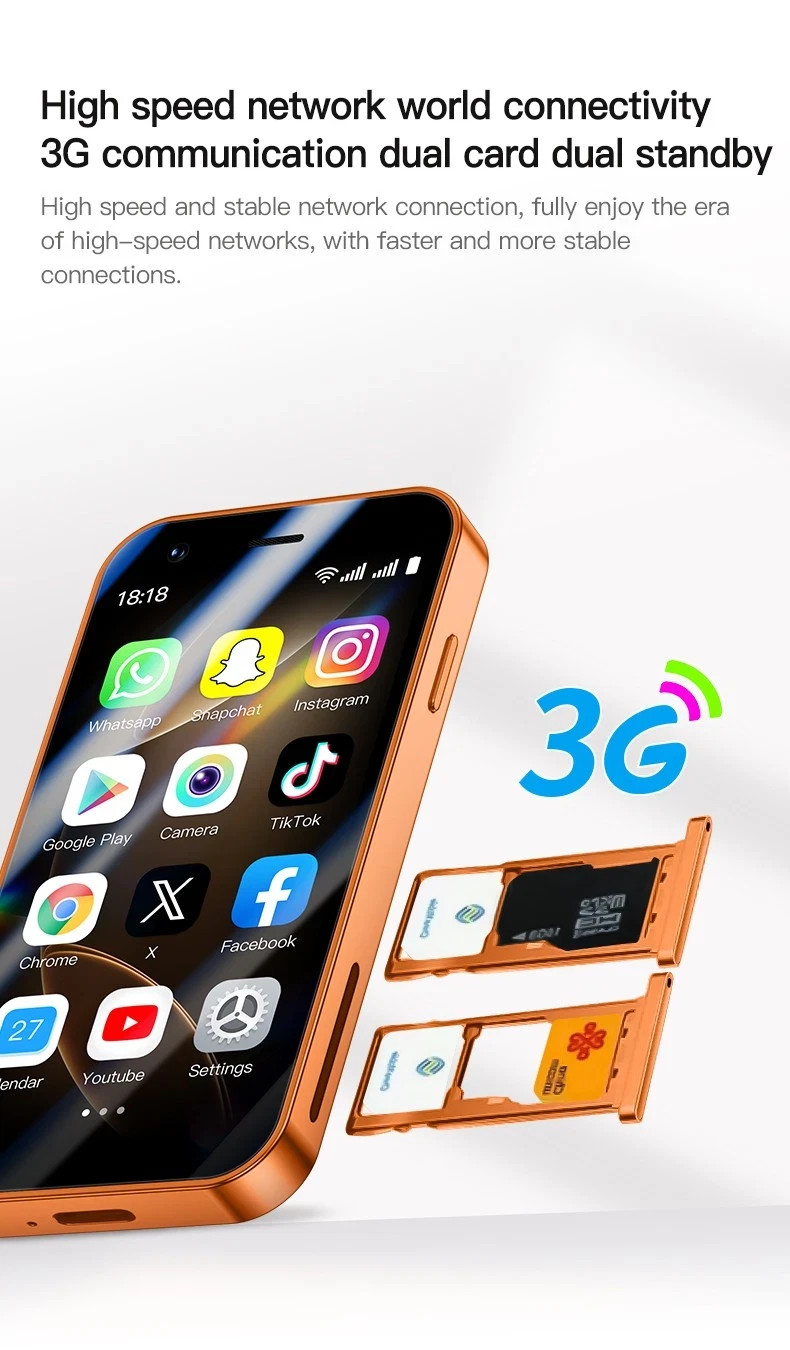 Global Unlocked Mini HD 4.0″ 4G Network Smart phones GSM 16GB Android Cell Phone