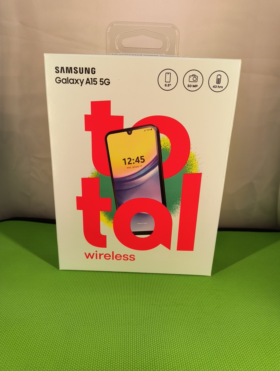 New sealed, Locked to Total Wireless, Samsung Galaxy A15, 5G, 64GB, Black
