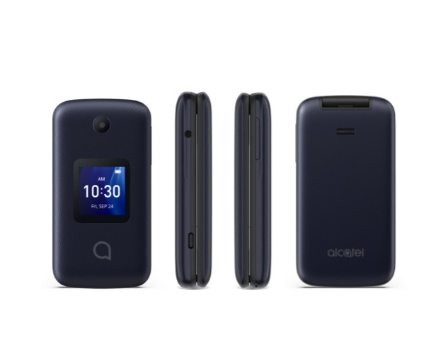 Alcatel Go Flip 4 4G LTE Easy Use Basic Flip Phone T-MOBILE ONLY (4056W)(Blue)