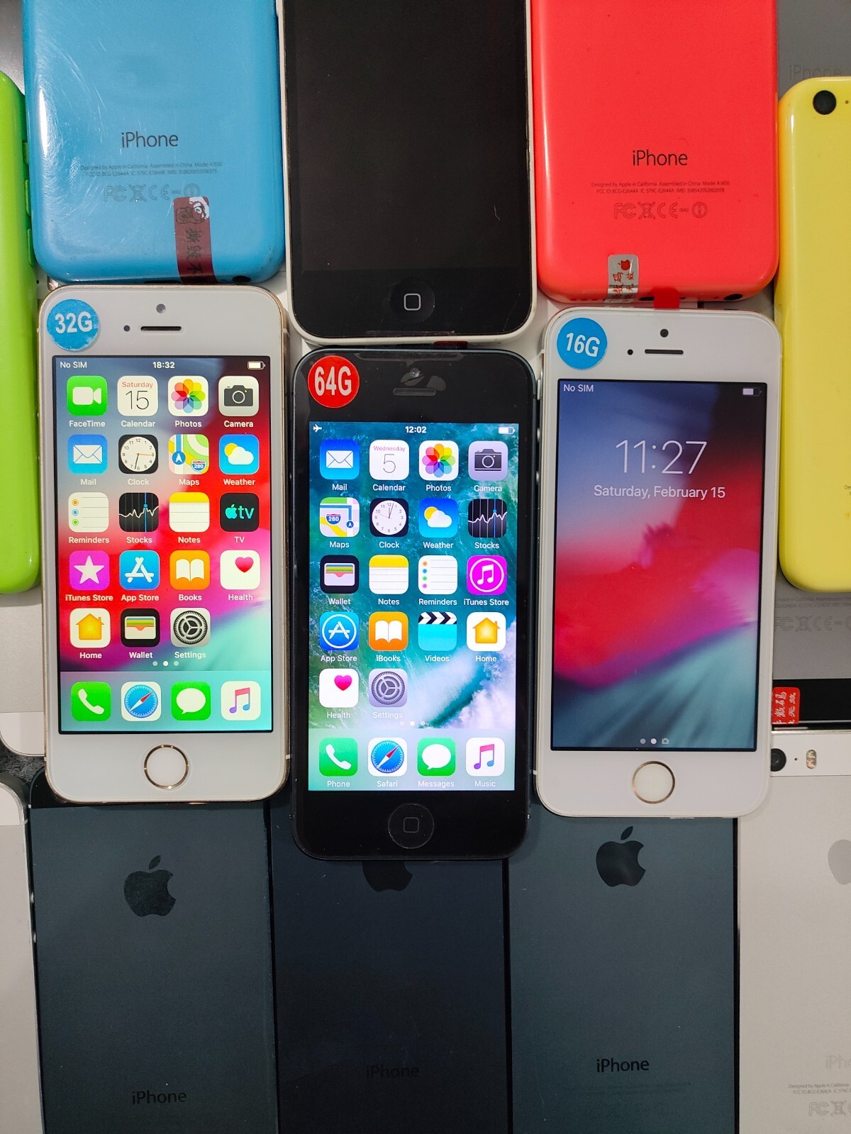 Apple iPhone 5/5C/5S 8/16/32/64GB Unlocked 4G ISO 6/10/12 – Tested 100% Working