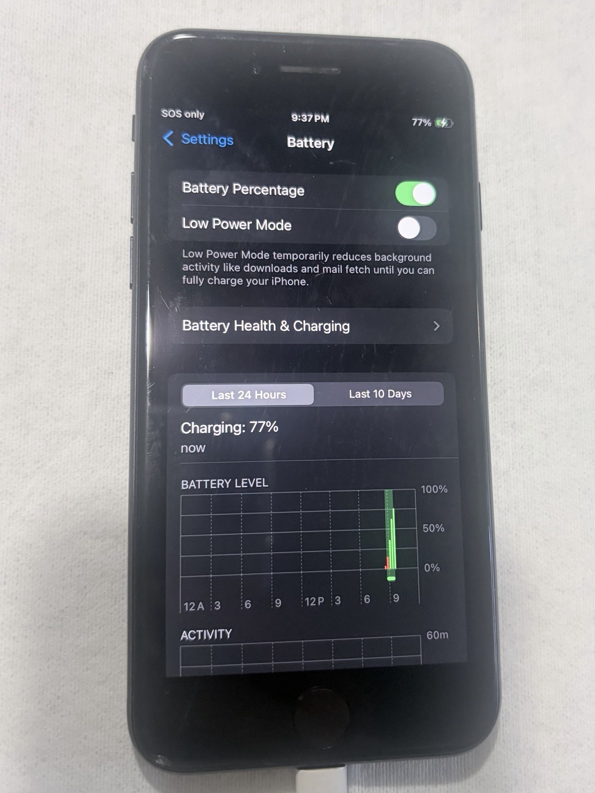 Apple iPhone SE 3rd Gen 64GB Midnight AT&T Locked 100% Battery Health