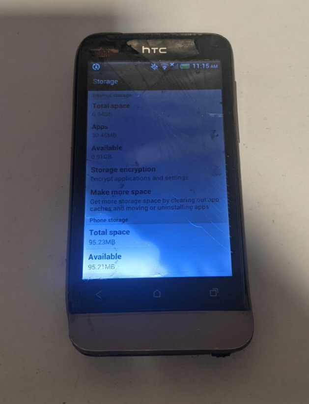 HTC One V – 4GB (US Cellular) See Description