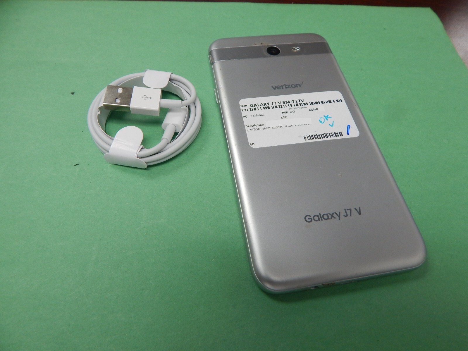 Samsung Galaxy J7 V SM-J727V 16GB (VERIZON) SILVER FREE BUNDLE & SHIPPING
