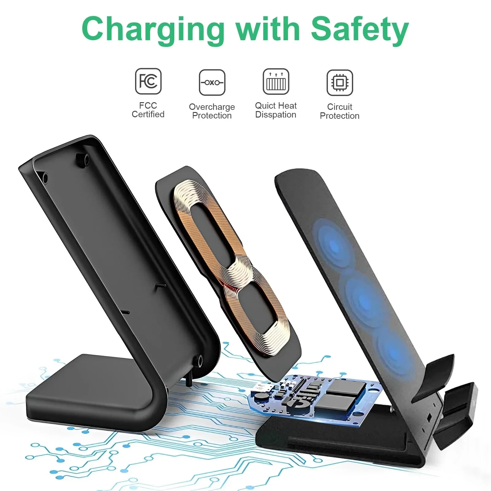 Cargador Inalambrico Para Apple iPhone 7 8 X Xs Xr 11 12 13 14 Pro Max Plus