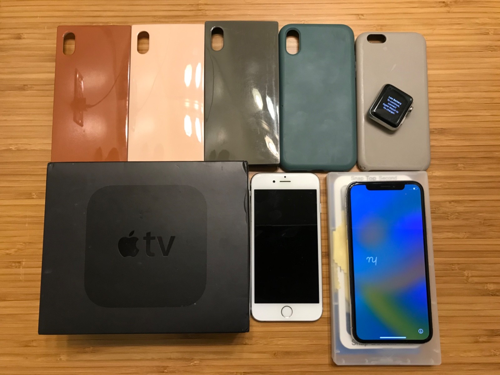 Apple iPhone X iPhone S Watch Apple TV gently used unlocked lot good condition