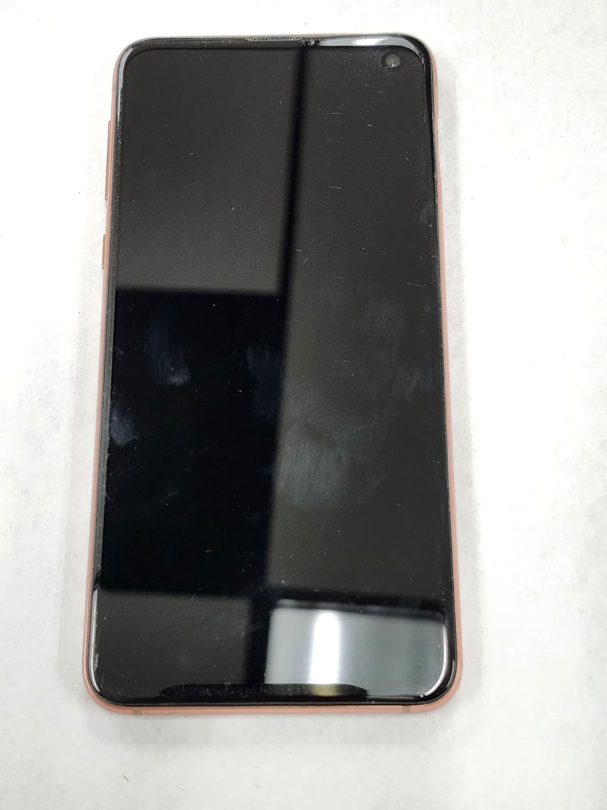 DEFECTIVE – Samsung Galaxy S10E -128 GB – Pink – GSM Unlocked – SM-G970U – 12165