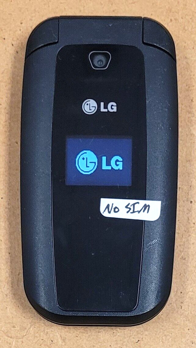 LG 440G / LG440G – Black ( TracFone ) Cellular Flip Phone – Works / READ