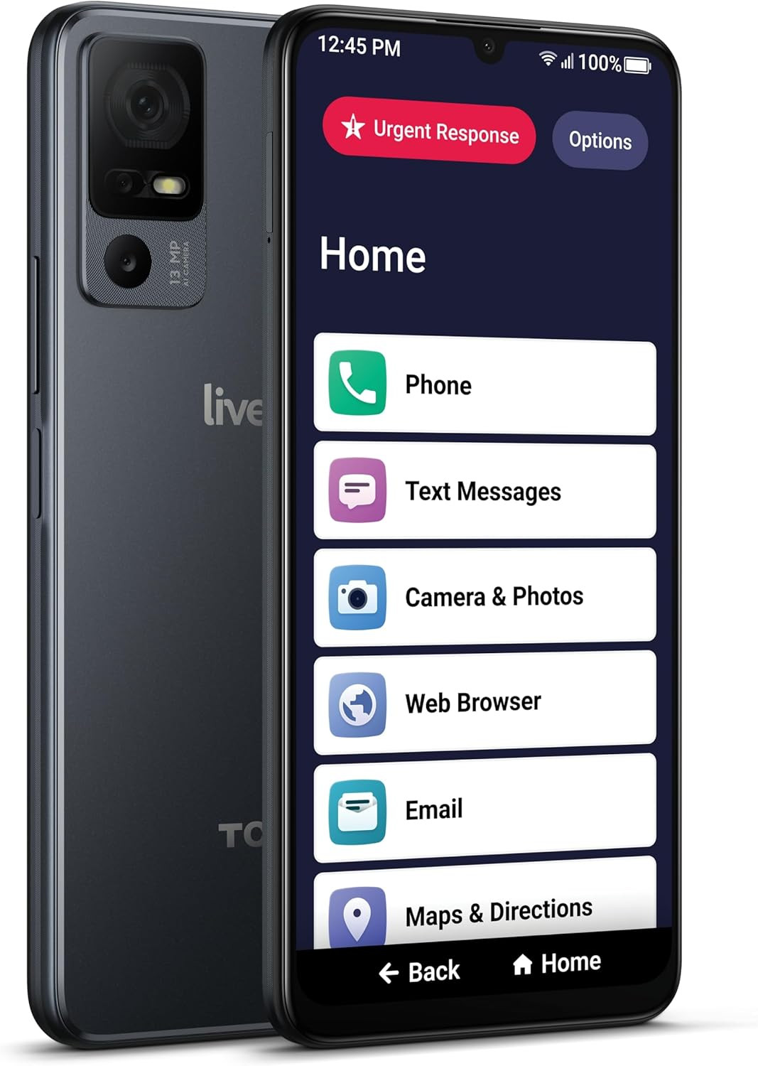 Jitterbug Smartphone for Seniors – Cell Phone for Seniors – Not Compatible with