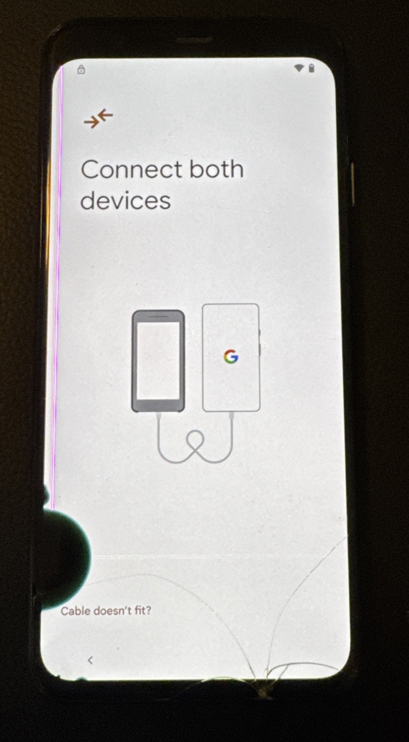 Google Pixel 4 64GB Black Unknown Fast Ship Cracked Glass Broken LCD Issue