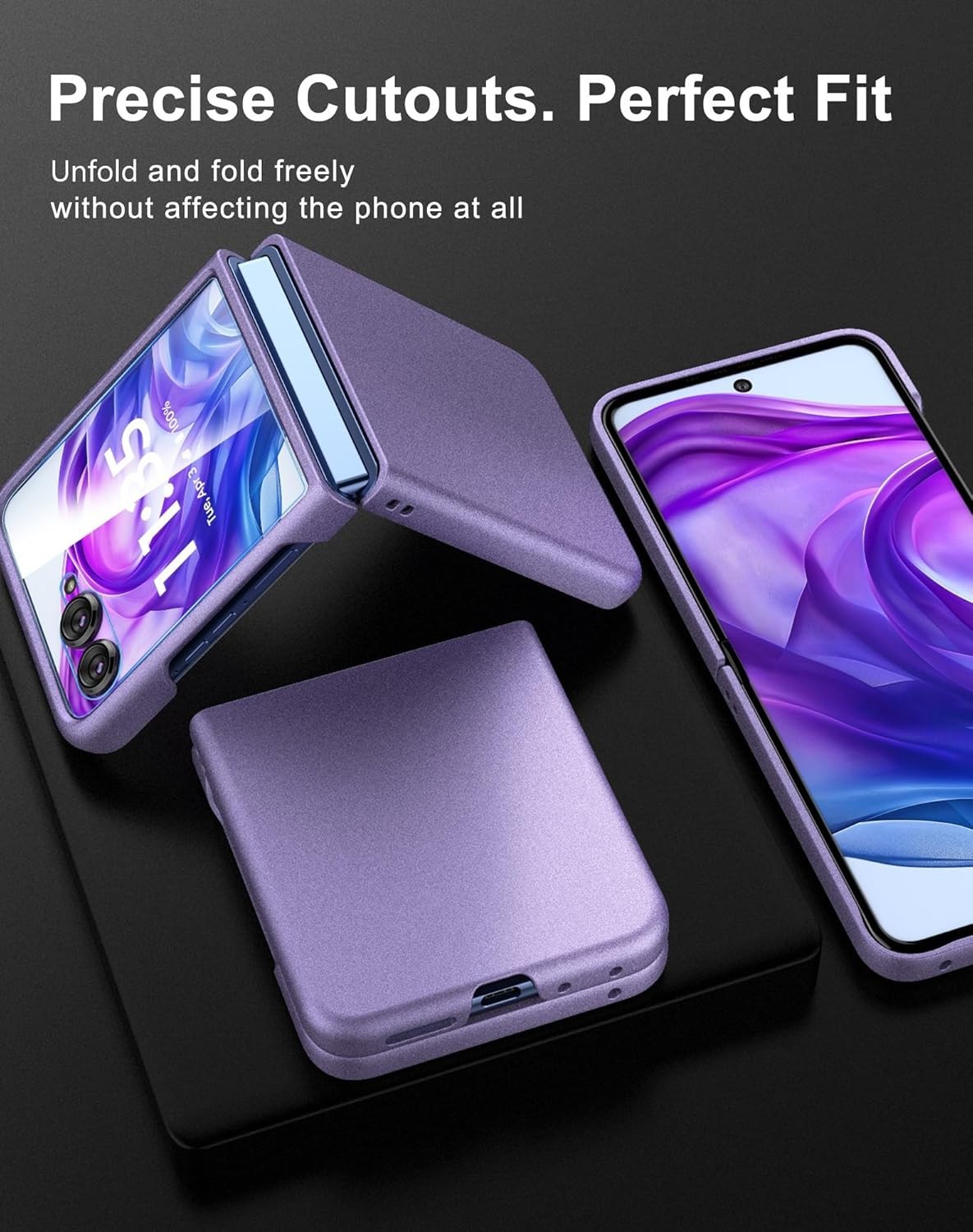 Case for Motorola Razr Plus 2024/2025 – Thin Hard Matte Polycarbonate Cover
