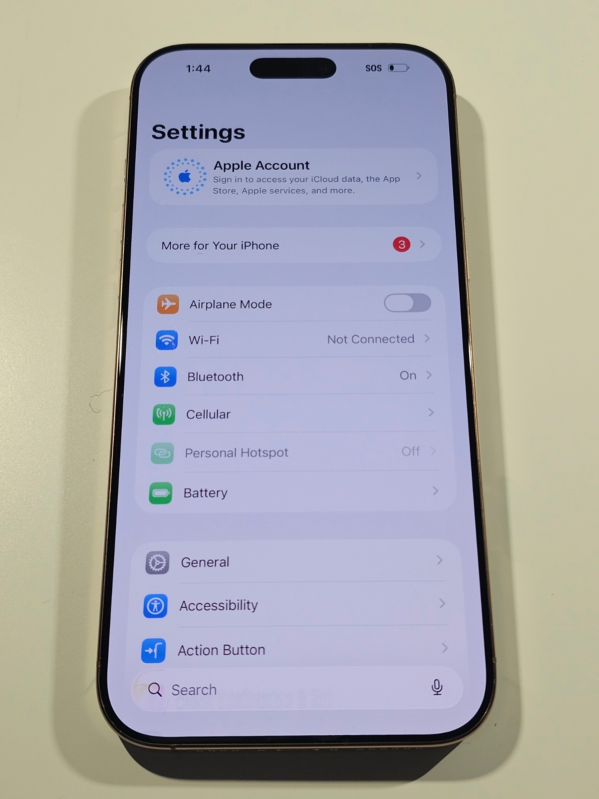 Apple iPhone 16 Pro Max 256GB A3084 Desert Titanium Unlocked 95% Battery 9614