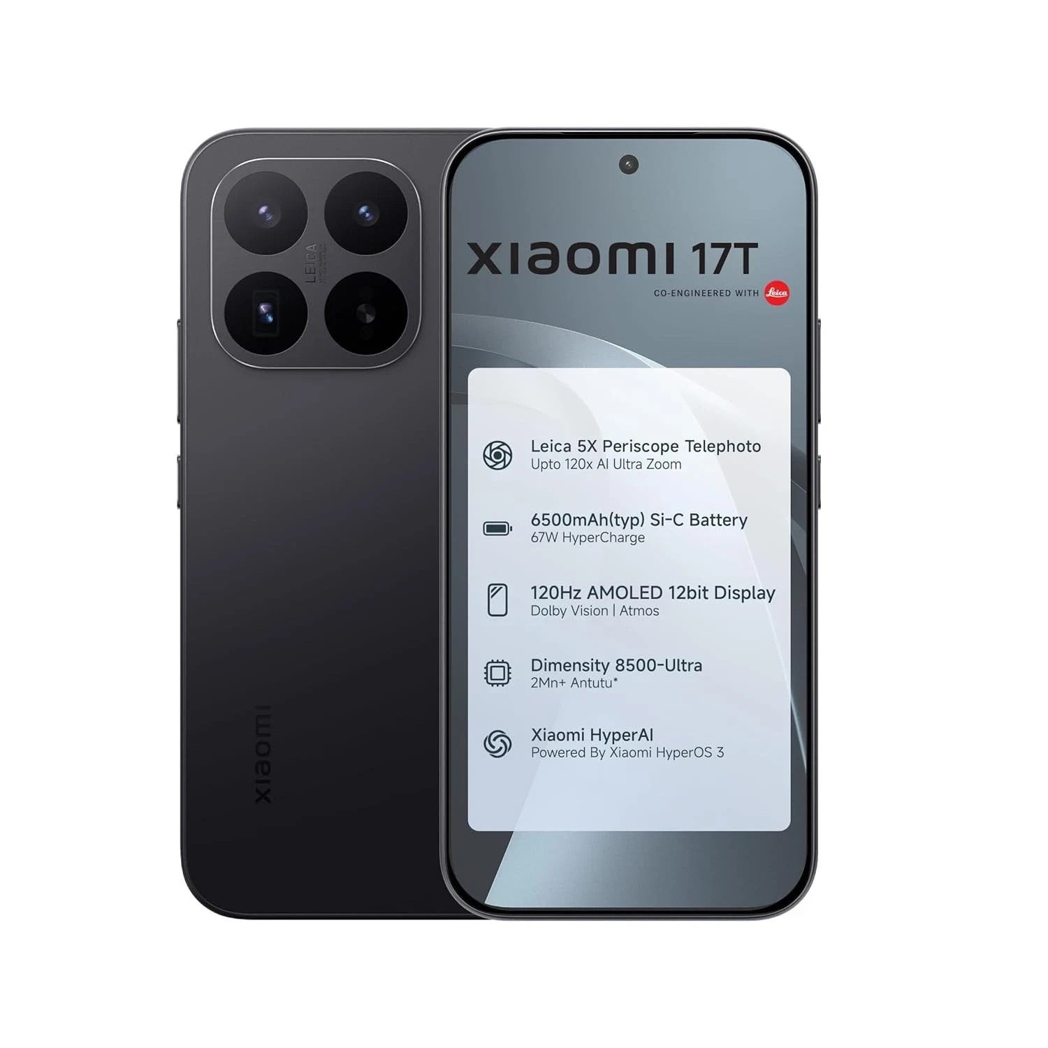 Xiaomi 17T 5G ( Blue, 12GB-256GB) Dimensity 8500-Ultra NFC eSim Global Version.