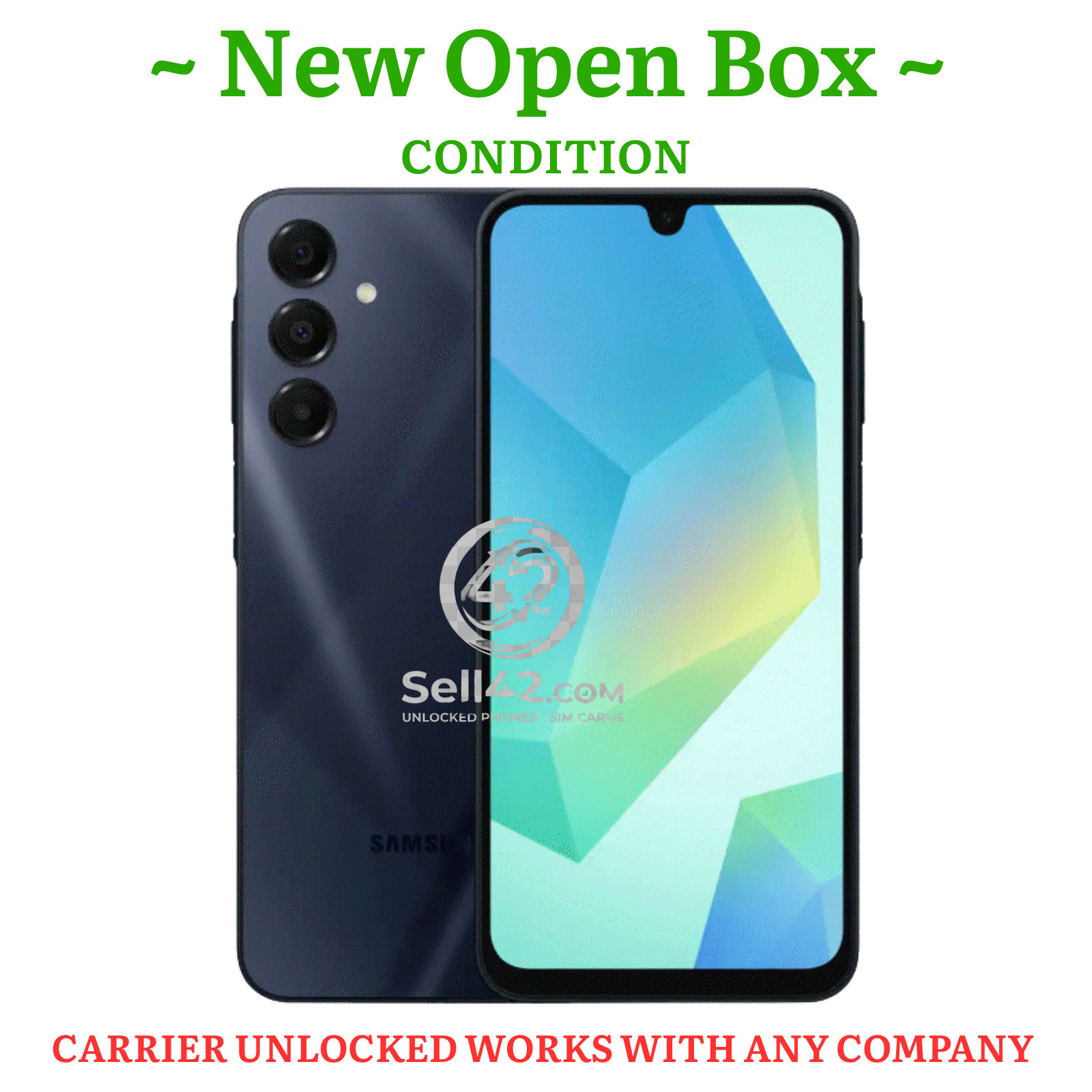 Samsung Galaxy A16 5G 128GB NEW OPEN BOX Blue Black Unlocked SM-S166V