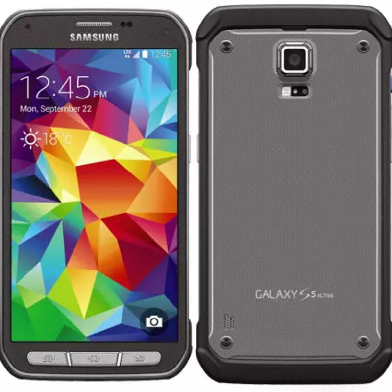 Samsung Galaxy S5 Active SM-G870W Unlocked ANDROID 16GB Titanium Grey Very Good