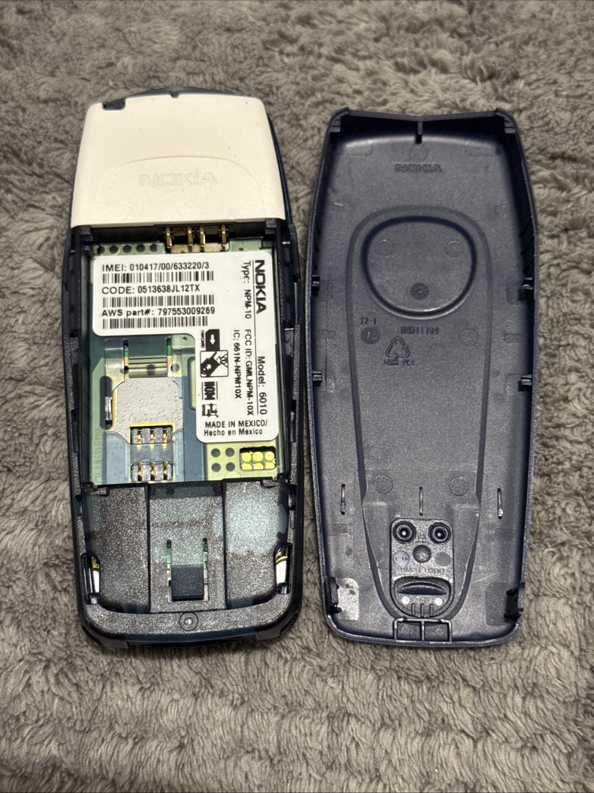Lot Of 2 Vintage Nokia 6010 – Untested For Prop Display Fun