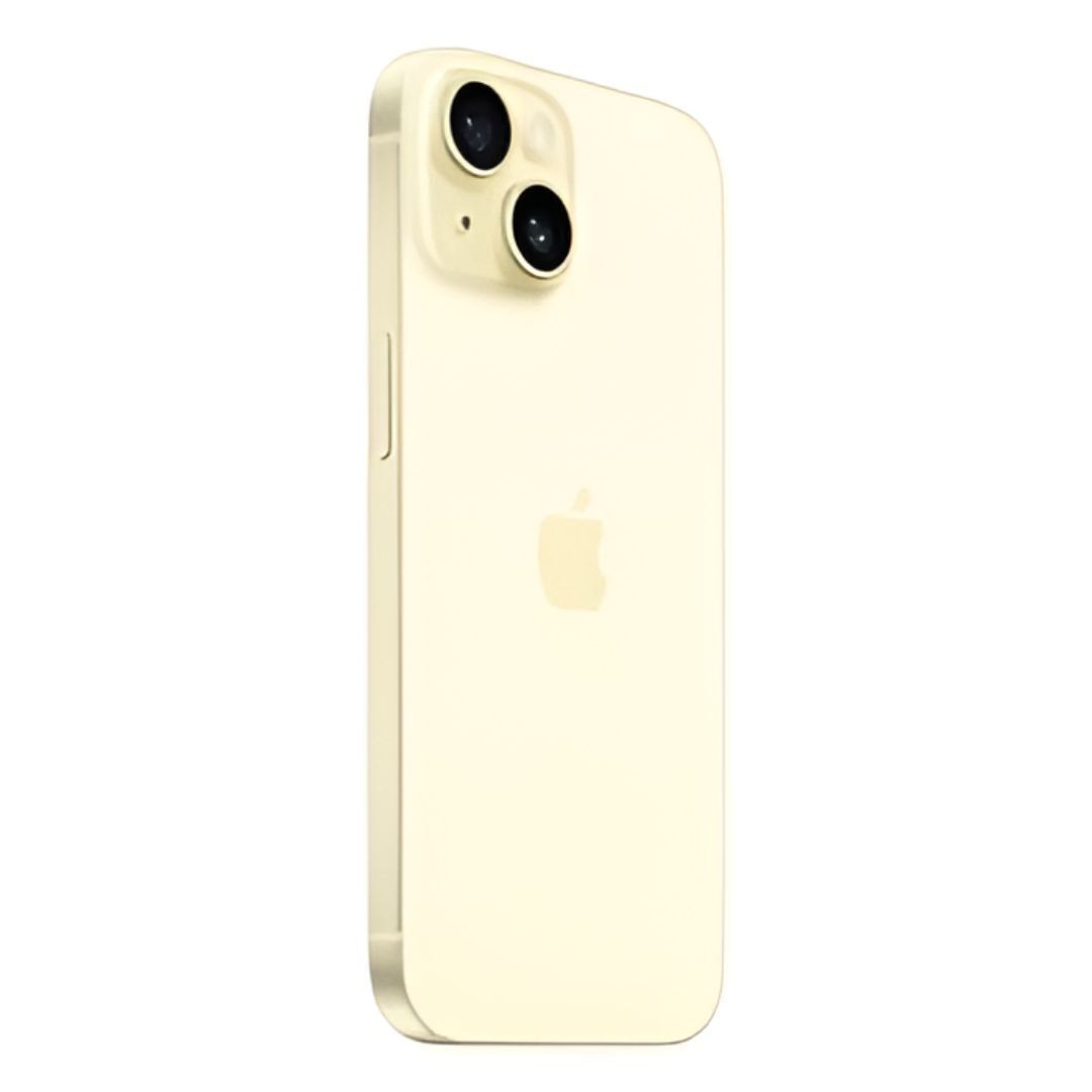 Apple Unlocked Yellow iPhone 15 with 61 Inch OLED Display and 256GB Storage
