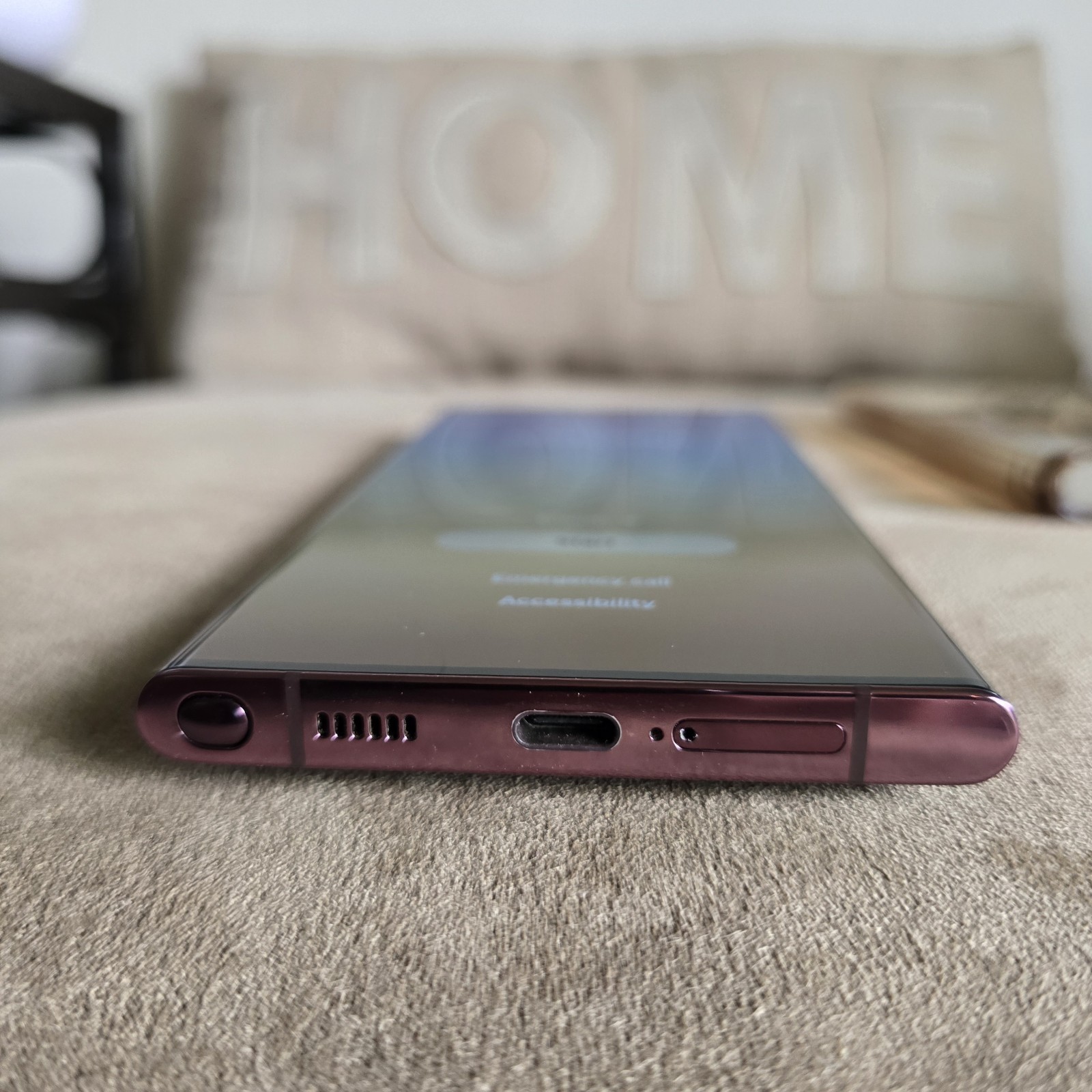 Samsung Galaxy S22 Ultra – 256 GB – Burgundy (Unlocked), EXCELLENT Condition