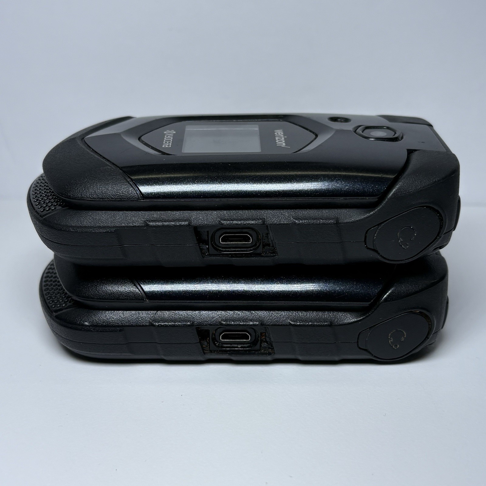 Lot Of 2 Kyocera E4610 DURAXV Verizon 4G LTE Camera Rugged Flip Phone – Tested