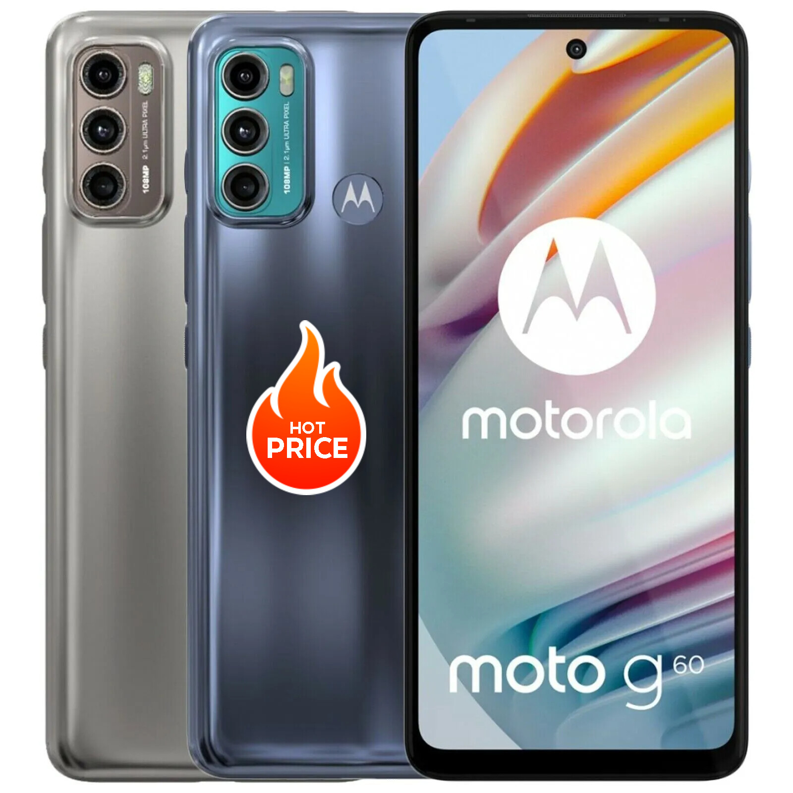 Motorola Moto G60 128GB 6GB RAM XT2135 (FACTORY UNLOCKED) 6.8″ 108MP OPEN BOX A+