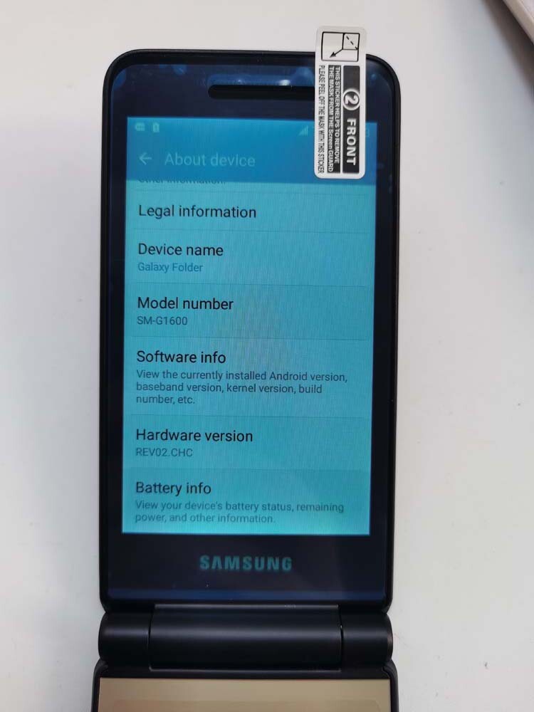 Originl Samsung Galaxy Folder2 SM-G1600 Dual SIM 16GB Android Flip Smartphone